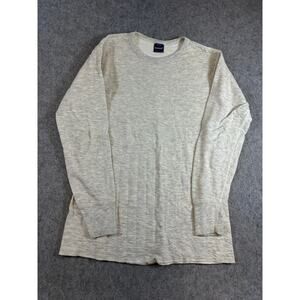 VINTAGE Duofold Shirt Mens Beige Baselayer Thermal Tee Minimalist USA Medium